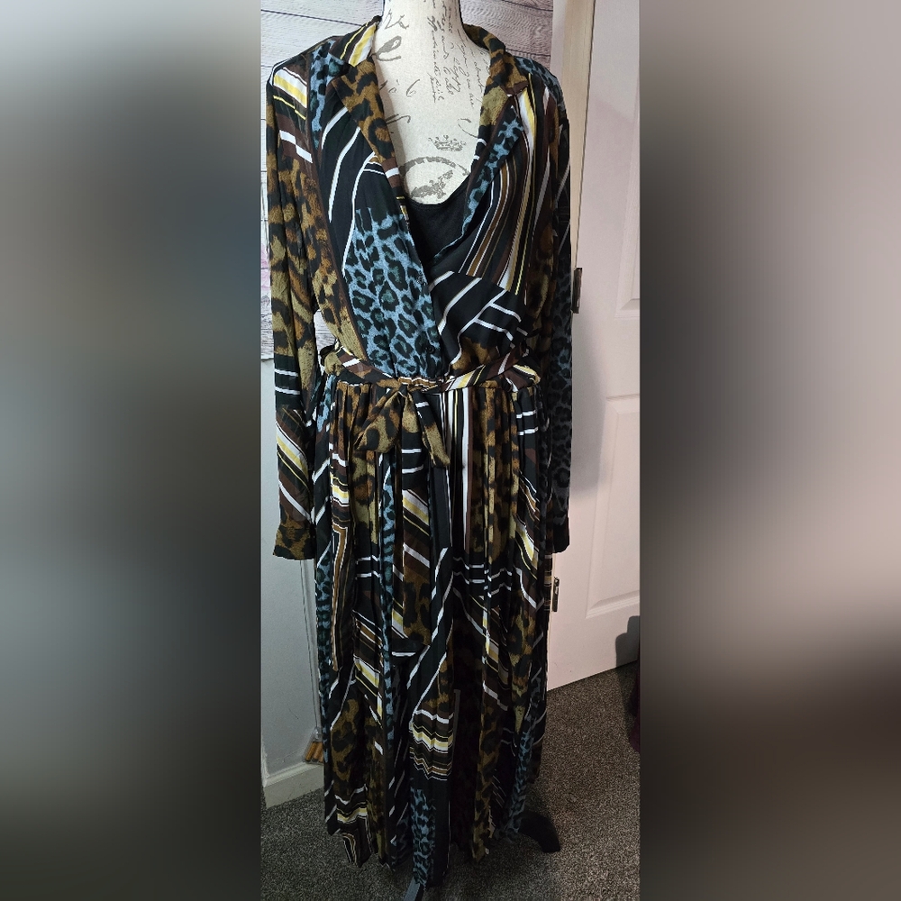 Leopard Print Wrap Dress